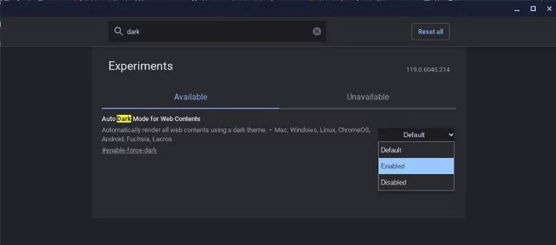 Chromebook'ta Karanlık Mod nasıl etkinleştirilir
