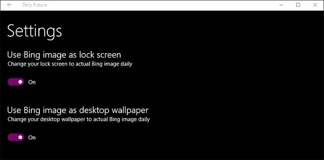 Bagaimana untuk menetapkan Bing Daily Images sebagai kertas dinding Windows 10 dan skrin kunci