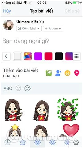 Cara membuat pelekat Zalo dan Facebook yang hebat