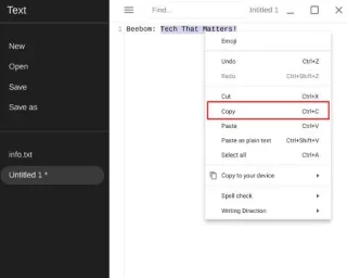 Cara menyalin dan menampal pada Chromebook