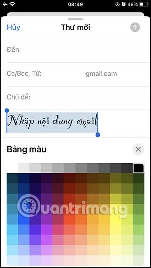 Bagaimana untuk menukar fon Apple Mail pada iPhone