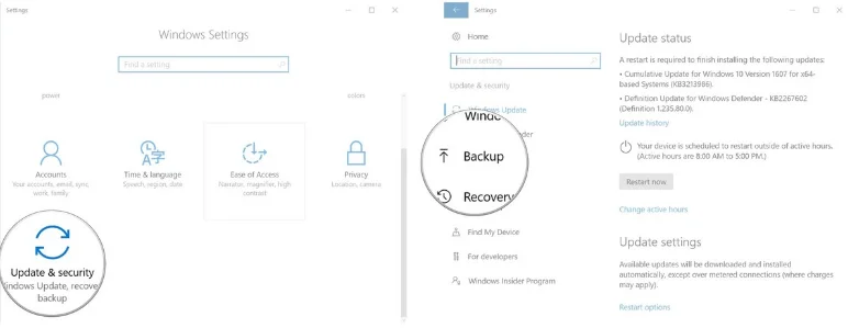 Bagaimana untuk membuat sandaran imej pada komputer Windows 10?