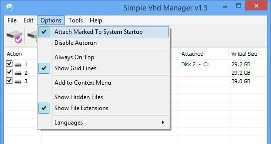 Simple VHD Manager'ın nasıl kullanılacağına ilişkin talimatların tamamı