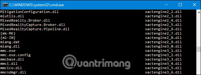 Cara menggunakan arahan DIR dalam Windows