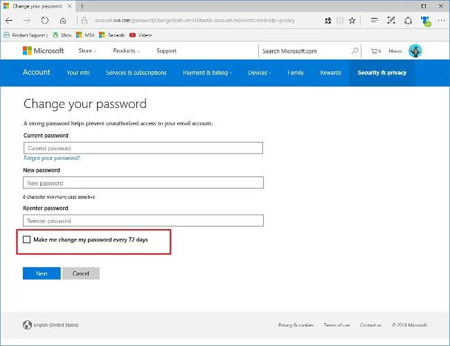 3 manieren om gebruikers te dwingen periodiek wachtwoorden te wijzigen op Windows 10
