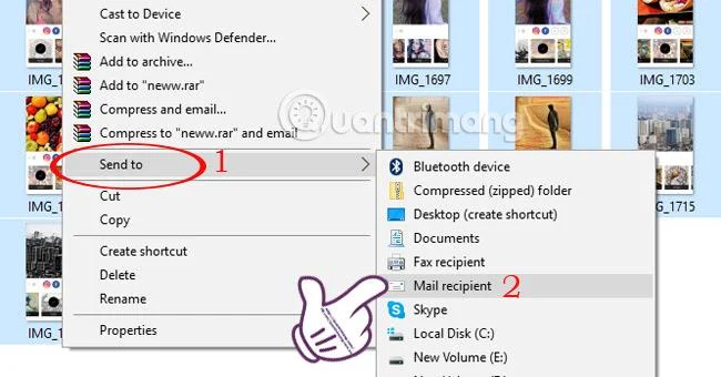 Instructions pour le redimensionnement par lots de photos dans Windows 10