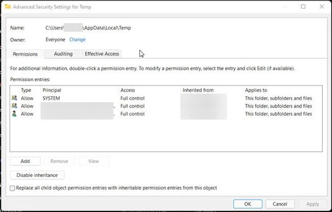 Hoe op te lossen Het installatieprogramma heeft een onverwachte fout 2203 aangetroffen op Windows