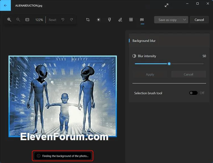 Hoe u de afbeeldingsachtergrond kunt vervagen in de Foto's Windows 11-app