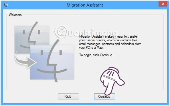 Bagaimana untuk memindahkan data dengan cepat dari Windows ke Mac OS X