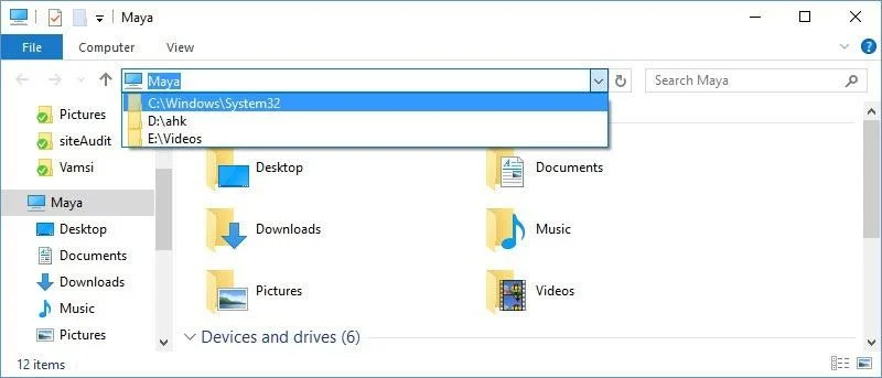 Windowsエクスプローラーの履歴削除