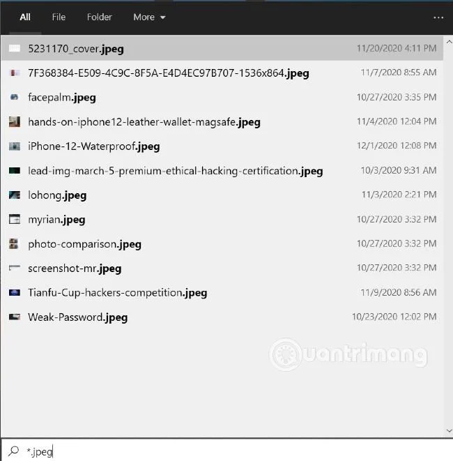 Interfaccia EverythingToolbar