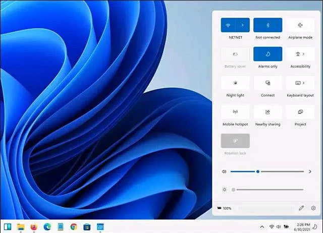 Cara membuka dan mengedit Tetapan Pantas (Pusat Tindakan) pada Windows 11
