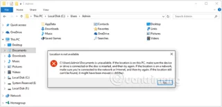 Fout Locatie is niet beschikbaar snel repareren op Windows 10/8/7