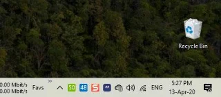 タスクバーの「デスクトップの表示」ボタンを削除する方法