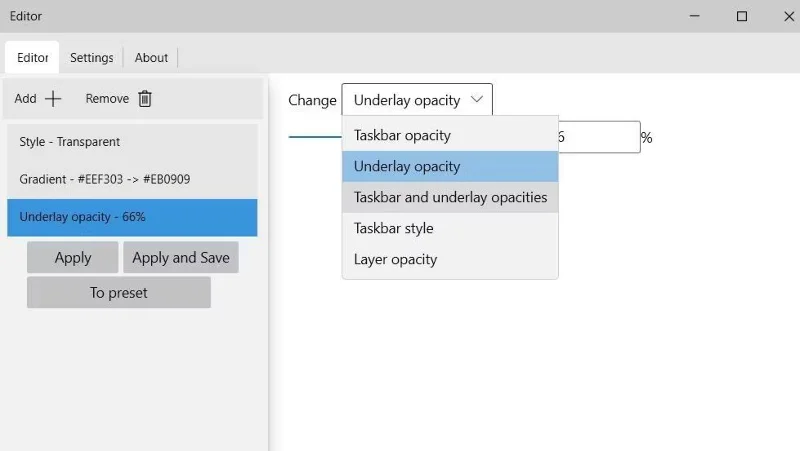 Bagaimana untuk menambah kesan menarik pada Bar Tugas Windows 10