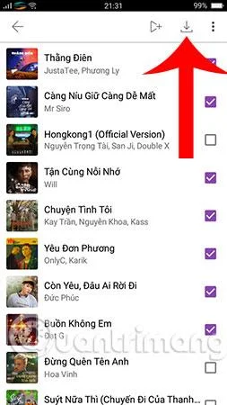 Comment télécharger l'intégralité de la liste de lecture MP3 Zing sur votre téléphone