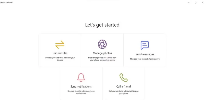 Android- en iOS-apparaten synchroniseren met een Windows 11-pc met behulp van de Intel Unison-app