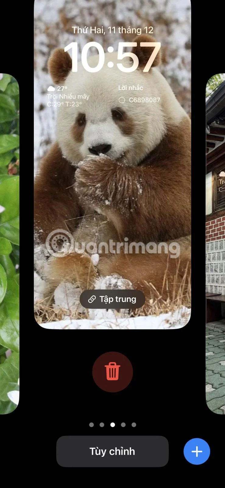 Bagaimana untuk memadam kertas dinding skrin kunci pada iPhone