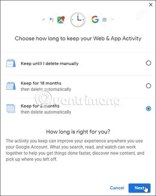 Comment supprimer automatiquement les données de localisation et d'activité Web de Google