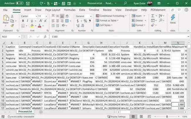 Windows で実行中のプロセスのリストをファイルに保存する方法