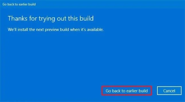 Comment supprimer la mise à jour de Windows 10 pour revenir à l'ancienne version de Windows