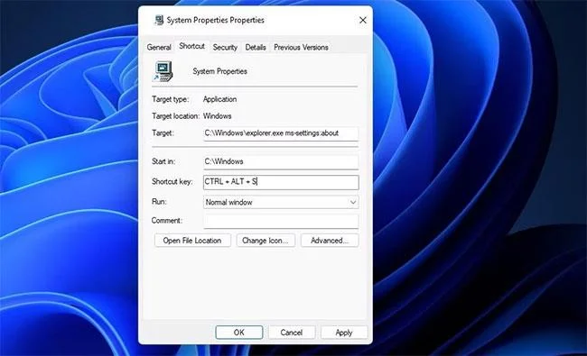 Windows 11'de Sistem Özellikleri'ni açmak için kısayol nasıl kurulur