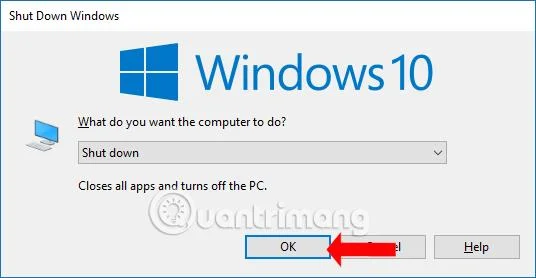 Bagaimana untuk mematikan komputer dengan cepat menggunakan papan kekunci pada Windows