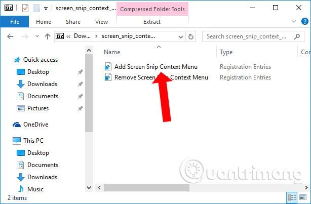 Windows 10 sağ tıklama menüsüne Ekran Alıntısı nasıl eklenir