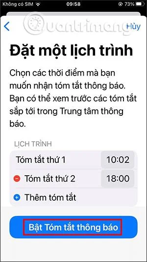 Cara menghidupkan ringkasan pemberitahuan pada iPhone