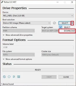 Cara membuat USB Boot, USB untuk memasang Windows dengan Rufus
