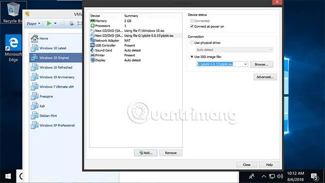 Bagaimana untuk mencipta mesin maya Windows 10 dengan VMware Player dan VirtualBox