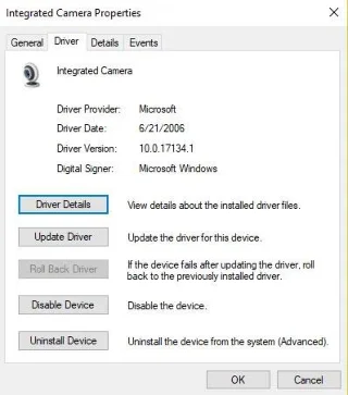Betulkan ralat webcam tidak berfungsi dalam Windows 10