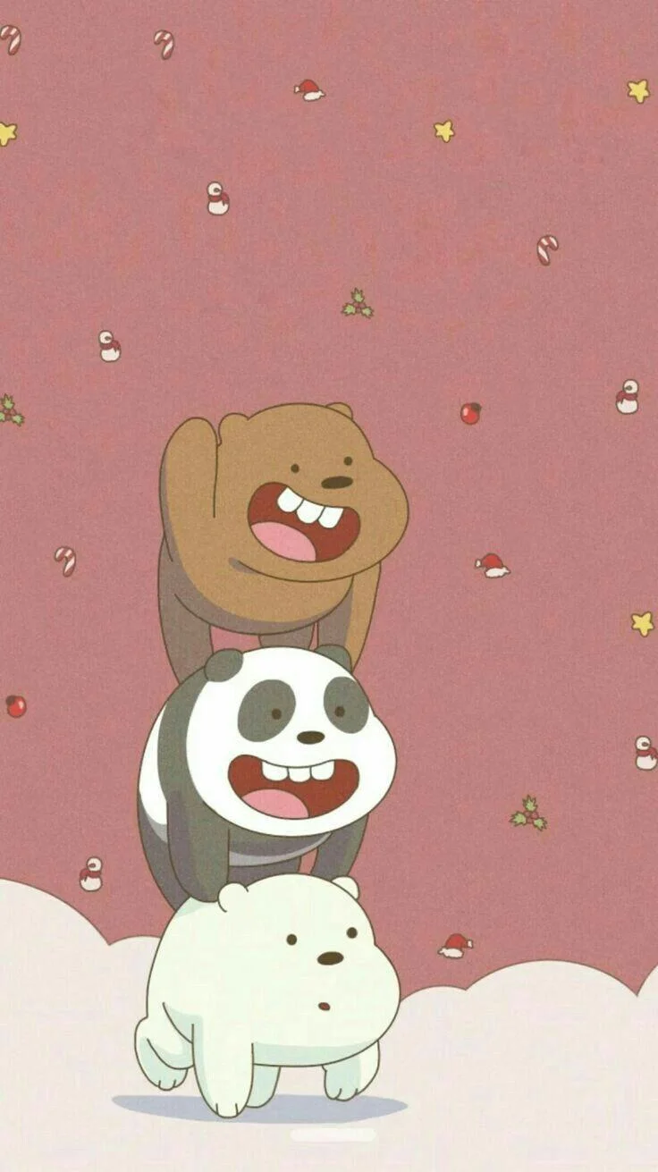 Kertas dinding We Bare Bear, foto We Bare Bear