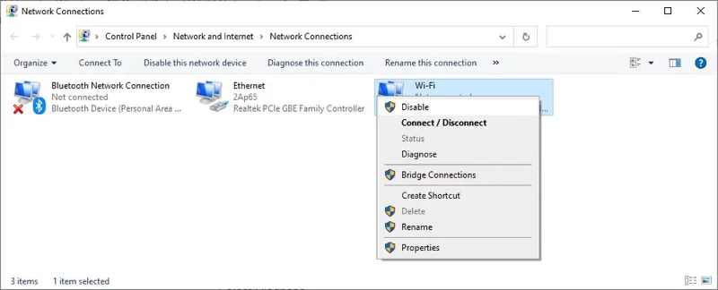 Fix WiFi-netwerk vertoont geen fout op Windows 10