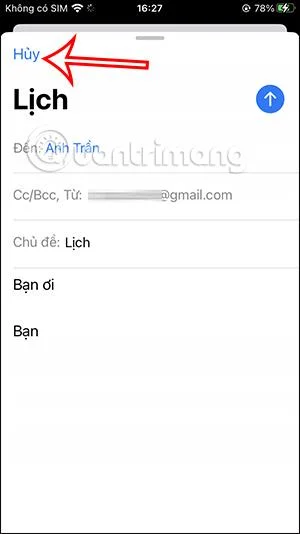 Cara memanggil semula e-mel yang dihantar pada iOS 16