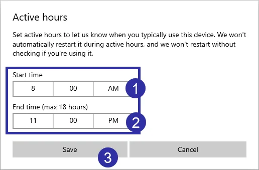Bagaimana untuk mendayakan/melumpuhkan Waktu Aktif pada Windows 10
