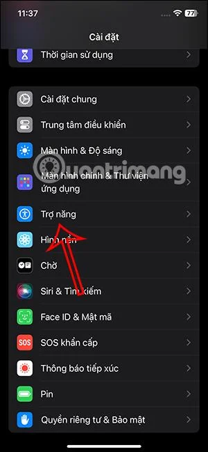 Arahan untuk menggunakan Live Speech untuk memanggil FaceTime
