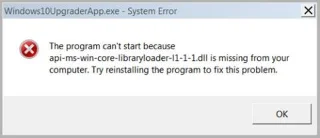 Hoe de fout op te lossen api-ms-win-core-libraryloader-l1-1-1.dll ontbreekt