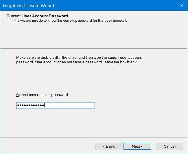 Cipta Cakera Tetapan Semula Kata Laluan menggunakan USB pada Windows 10