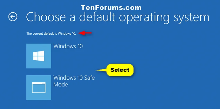Bagaimana untuk memilih sistem pengendalian lalai untuk boot dalam Windows 10