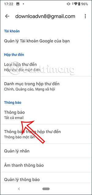 Bagaimana untuk menyesuaikan pemberitahuan Gmail untuk Android