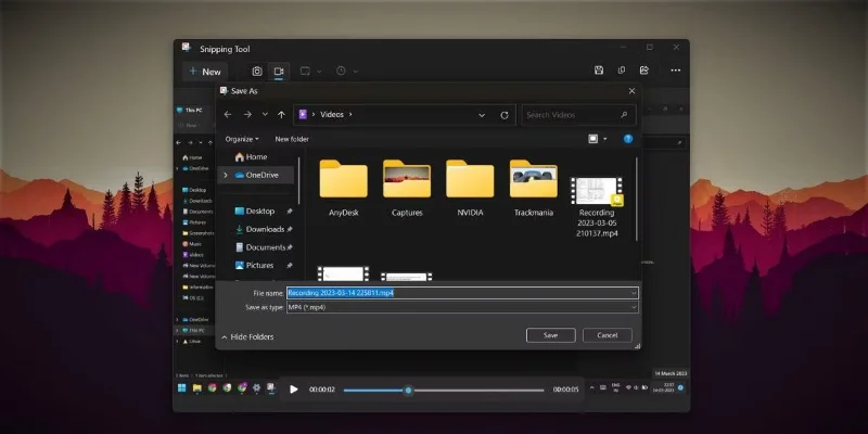 Windows 11'de Ekran Alıntısı Aracı'nı kullanarak ekran kaydetme talimatları