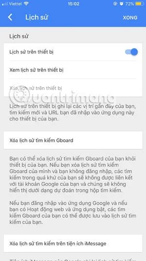 Bagaimana untuk memadamkan sejarah carian Google pada telefon