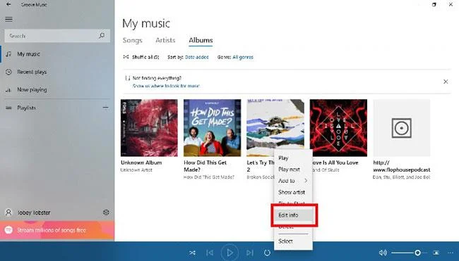 Windows 10'da MP3 albüm kapakları nasıl eklenir