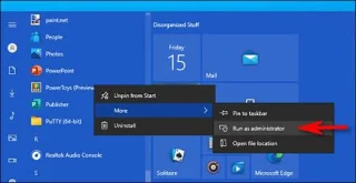 Windows 10da Yönetici Olarak Çalıştır nedir?