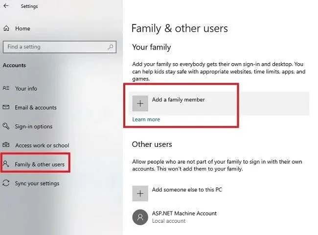 Bagaimana untuk menyediakan ciri Keselamatan Keluarga Microsoft dalam Windows 10