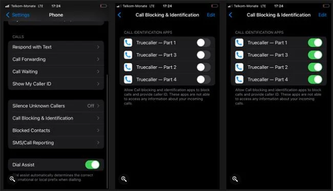 Bagaimana untuk mengaktifkan Truecaller pada iPhone