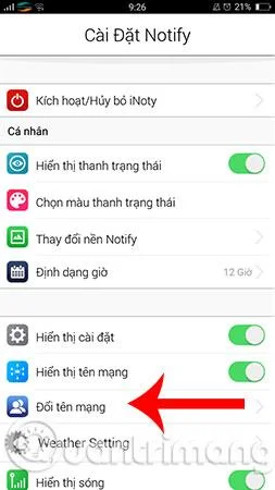Arahan untuk menukar logo rangkaian pada telefon Android