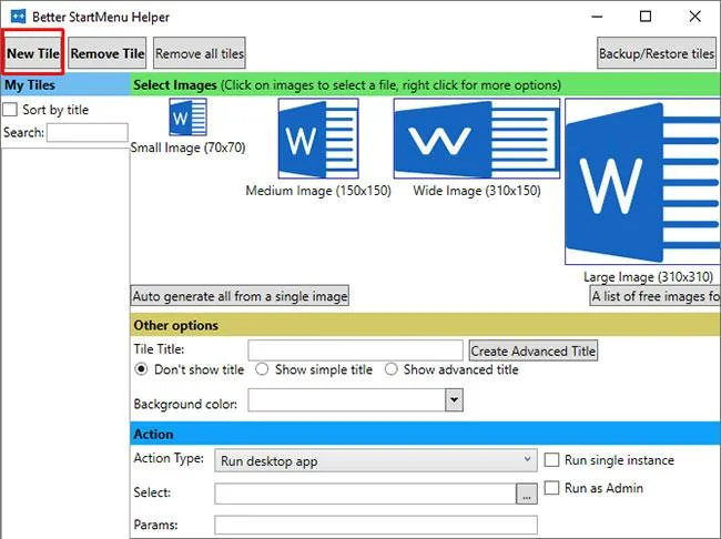 Cara membuat Jubin Langsung tersuai dengan StartMenu yang Lebih Baik