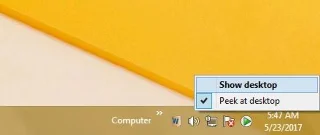 10 cara yang sangat pantas untuk "Tunjukkan desktop" untuk Windows